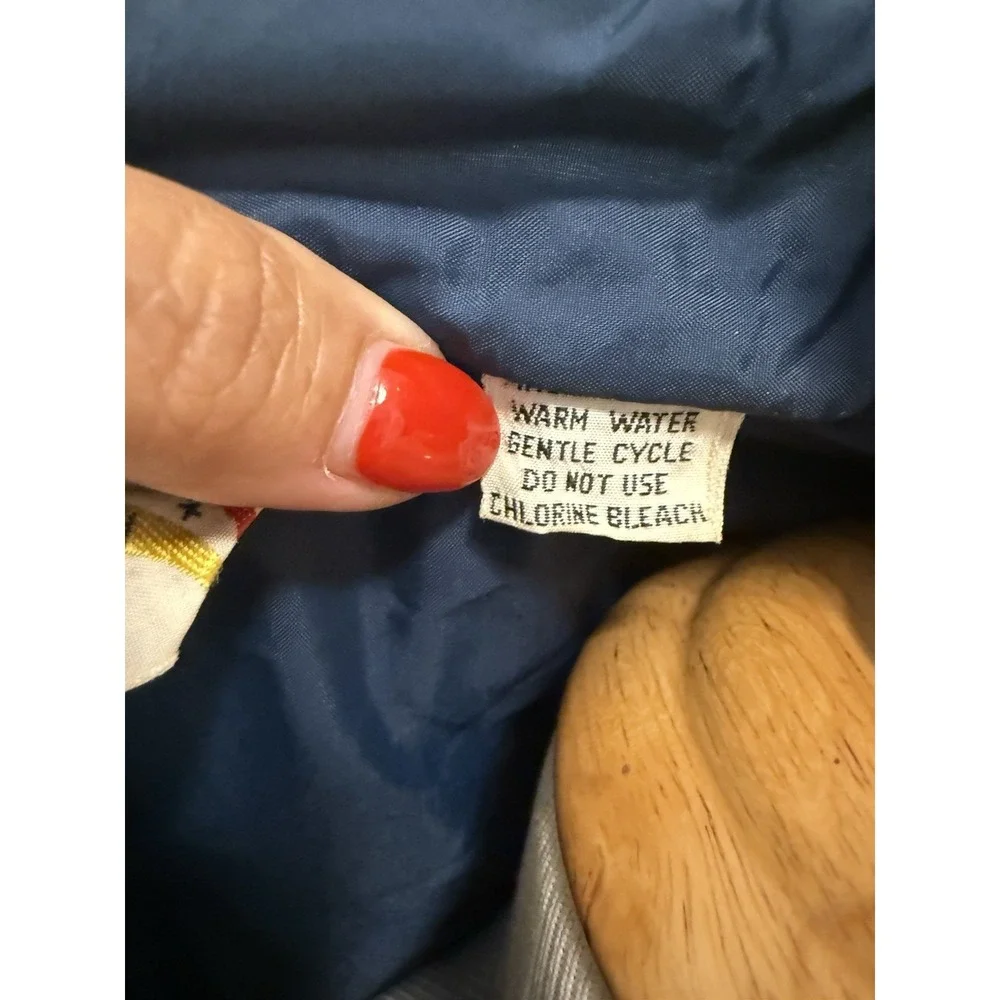 Retro Blue Fairway Brand Jacket Medium Full Zip Vintage Lightweight - Picture 3 of 4